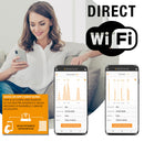 DELTACALOR Radiateur électrique connecté au chaleur douce Wi-Fi Delicato