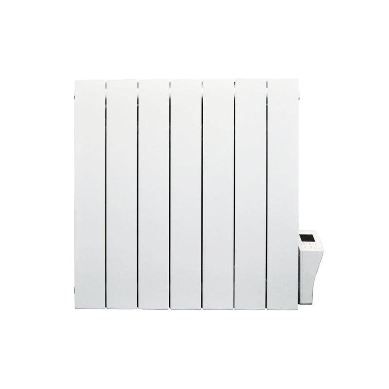 Radiateur électrique en aluminium à inertie fluide Milan 1500W, équipé d'un thermostat digital programmable