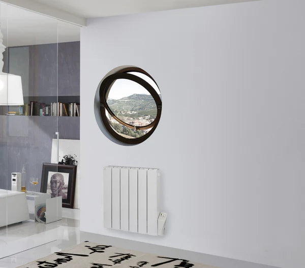 Radiateur électrique en aluminium à résistance électrique et matériau réfractaire Cubo Evo 1500W - Blanc - 4