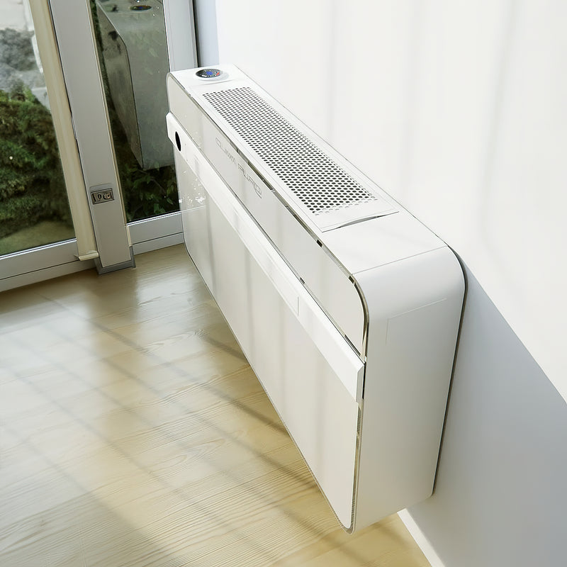 Climatiseur sans Unité Extérieure Silent Hybrid, Pompe de Chaleur, Ultra Fin, Remplace le Radiateur, 3.6 kW, R32