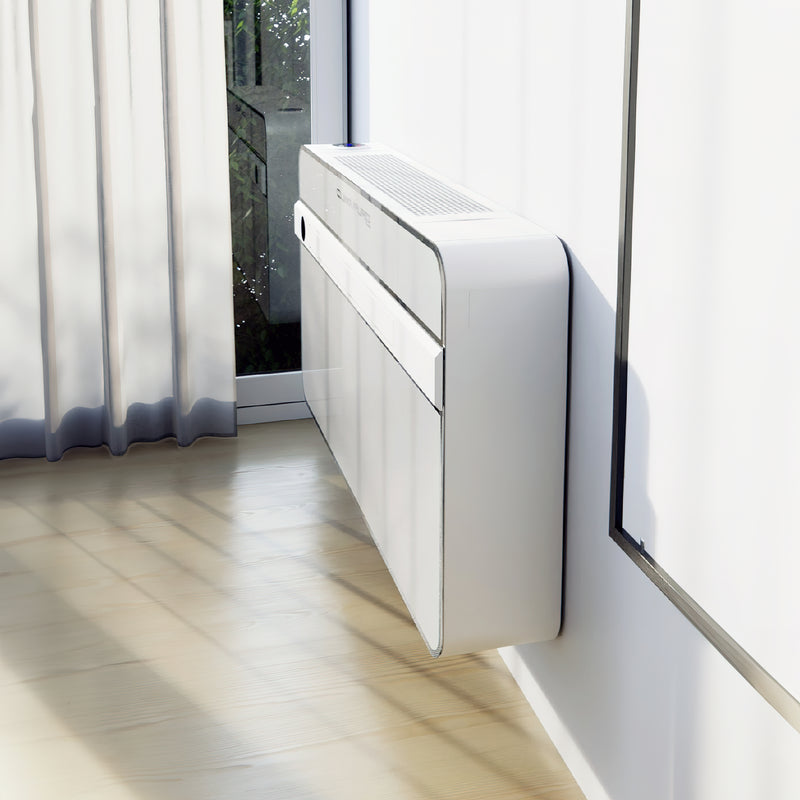 Climatiseur sans Unité Extérieure Silent Hybrid, Pompe de Chaleur, Ultra Fin, Remplace le Radiateur, 3.6 kW, R32