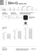 Sèche-Serviettes Électrique Design Deltacalor Slim-Q Electric Plus