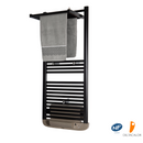 Sèche-serviettes électrique à inertie fluide Deltacalor Stendino 750W + soufflerie 1000W - Blanc