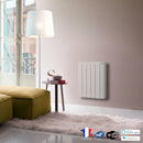Radiateur electrique en aluminium à inertie fluide KISS EVO II Wi-Fi 1800W