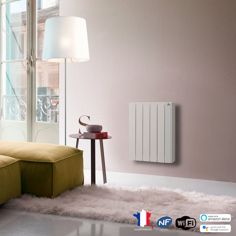 Radiateur electrique en aluminium à inertie fluide KISS EVO II WIFI 1500W